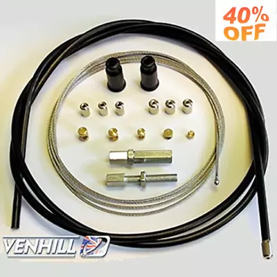 U01-4-101-BK Universal Motorcycle Throttle Cable Kit - 5mm OD NEW.... • $24.95