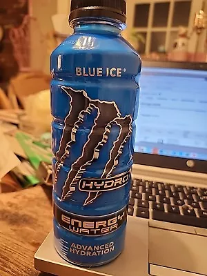 NEW MONSTER HYDRO ENERGY WATER BLUE ICE DRINK 1 FULL 20 FLOZ (591mL) • $14