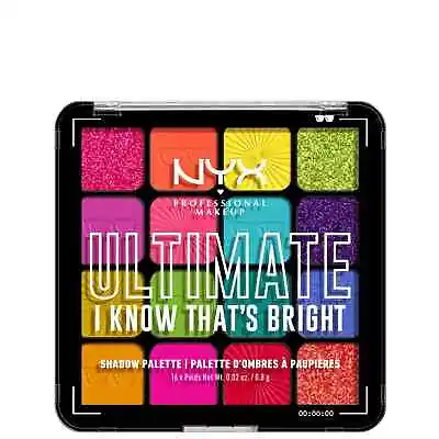 NYX Ultimate I Know That's Bright Eye Shadow Paletted *NEW & SEALED * • £9.95