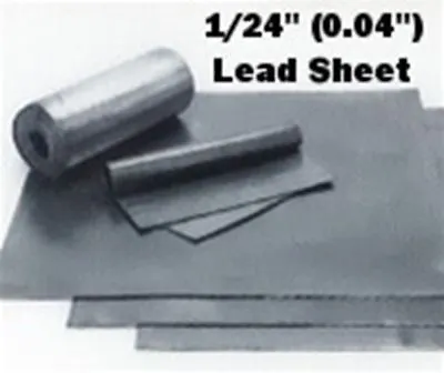 Lead Sheeting 1/24 X 2'x3' X-Ray Insulation Soundproofing Roof Flashing • $62.52