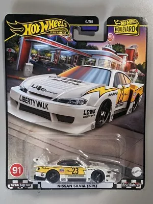 2023 Hot Wheels Premium Boulevard LB SUPER SILHOUETTE NISSAN SILVIA (S15) #91 • $10