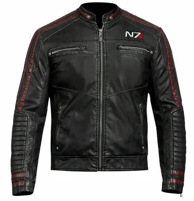 Mass Effect 3 - N7 Commander Shepard Stylish Leather Jacket • $81.99