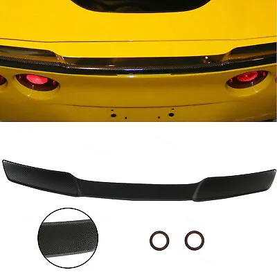 Fit 05-2013 Corvette C6 | ZR1 Extended Style Carbon Look Rear Trunk Wing Spoiler • $62.99