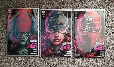 Batman Three Jokers #1-3 Signed 3X NM • $50