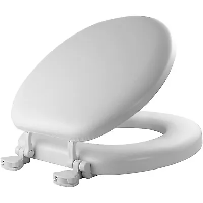 Mayfair 15EC 000 Removable Soft Toilet Seat That Will Never Loosen ROUND - P... • $38.02