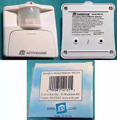 X10 MS13A HawkEye Motion Occupancy Sensor Detector NEW • $9.89