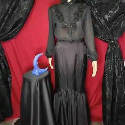 Trad Goth Black Mermaid Petticoat Skirt • $35