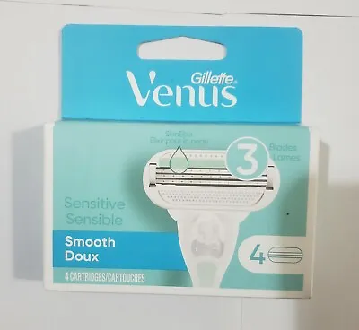 Gillette Venus Smooth Sensitive Women's Razor Blade Refills - 4pcs • $7.49