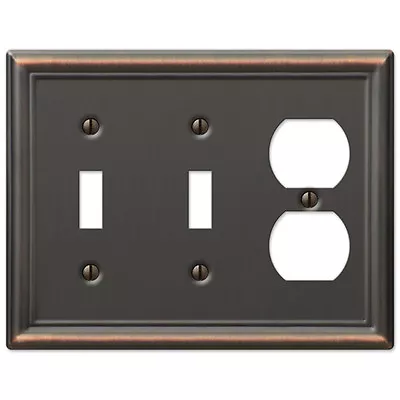 Chelsea Antique Bronze Metal Switchplate Wall Plate Covers Light Switch Outlet • $12.99