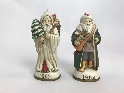 Vintage Memories Of Santa Ornaments - Years 1885 And 1909 - Created/Sold In 1985 • $27.99