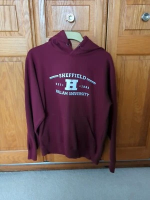 £6 • Buy Unisex Sheffield Hallam University Maroon Hoodie