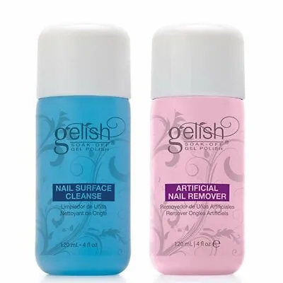 Gelish Soak Off Gel Nail Polish Remover+ Nail Surface Cleanse Combo - Pick Size • $13.99