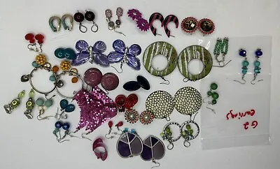 Jewelry Grab Bag Box Of Vintage & Modern Matched Mixed Bulk Estate Earrings Lot • $26