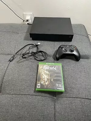 Microsoft Xbox One X 1TB 1787  Black Console W/ Controller And Cords • $185