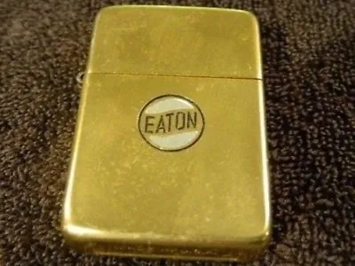Rare Vintage Collectable 1950's PARK Gold Tone  Eaton  Advertising Lighter USA • $89