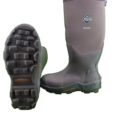 Muck WET-998K Wetland Waterproof Insulated Hunting Boots Brown 8-8.5M *CRACKS* • $25.99