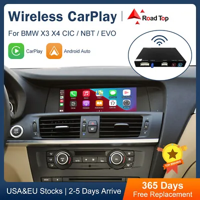 Wireless Android CarPlay Auto Interface Retrofit For BMW X3 X4 F25 F26 2011-2020 • $239