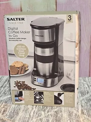 Salter EK2732 Digital Coffee Maker - Black/Stainless Steel • £29.99