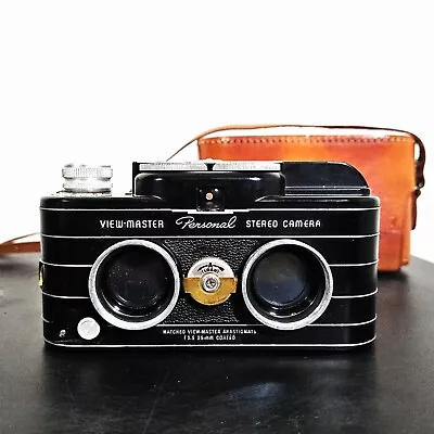 Vintage Sawyers View-Master Personal 3D Stereo Film Camera W/ Case Vtg 1950s • $199