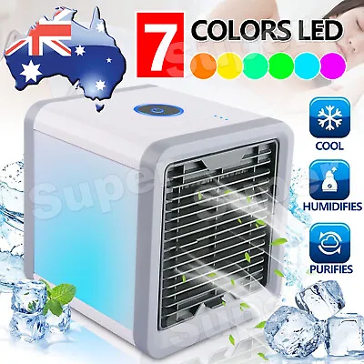 $13.85 • Buy New USB Powered Fan Cooling Mini Air Conditioner Portable Desktop Cooler