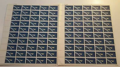 1962 PROJECT MERCURY 2 SHEETS  Cent 50 - Stamp Sheet Unused STAMPS • $9.95