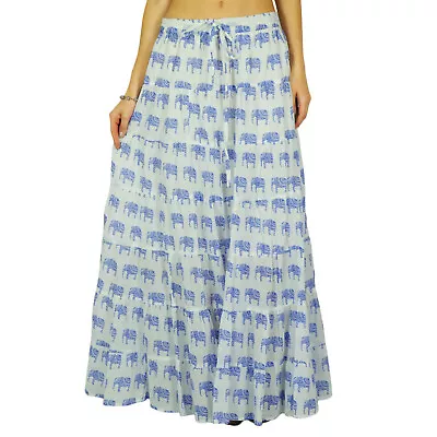 Beach Maxi Phagun Wear Skirt Long Boho Hippie Clothing Maxi Skirt-ztA • $59.39