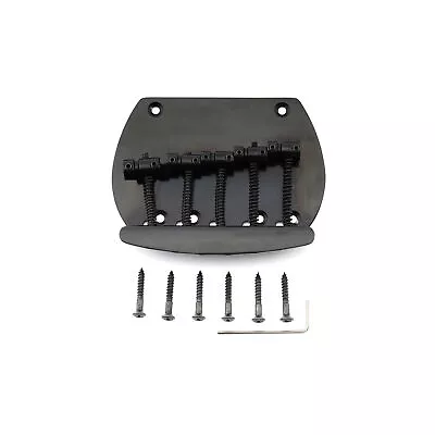 Musiclily Pro Black 16mm Steel 5-String Bass Bridge For Music Man MM Style Bass • $19.89