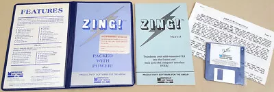 ZING! V1.03 ©1986 Meridian Software For Commodore Amiga 1000 500 2000 • $19.98