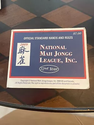2009 National Mah Jongg League Card/Rule Standard Print  • $8.95