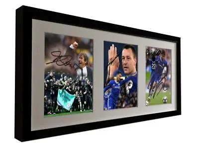 Signed Conte Terry Hazard Willian Costa Chelsea Autographed Photo Picture Frame • £28