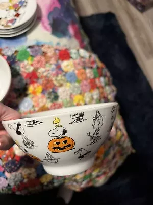 Peanuts Snoopy Halloween Cereal Ice Cream Bowl 2021 Charlie Brown • $3.99