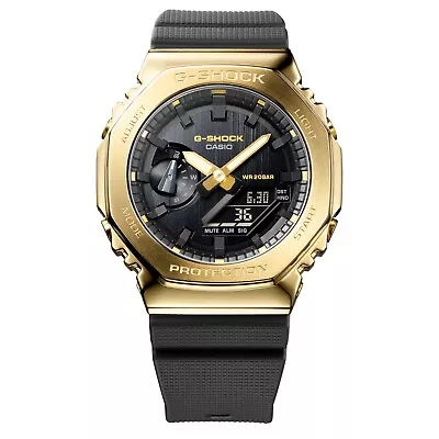 Casio G-Shock Gold IP Steel Bezel CasiOak GM2100G-1A9 GM2100  Stay Gold  Watch • $210