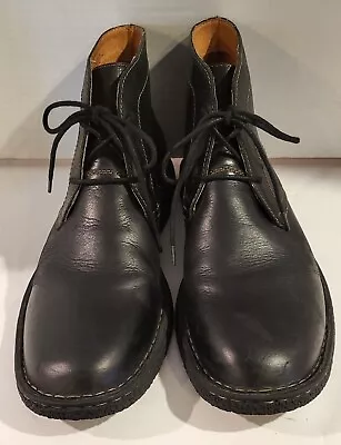 Born Size 11.5  M Chukka Boots Black Leather  Lace Up  • $40