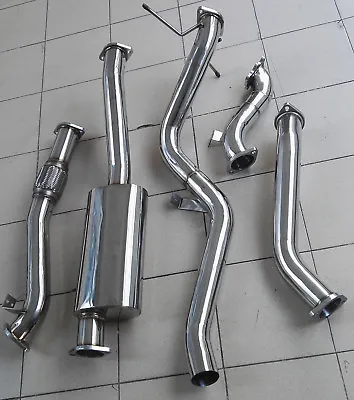 304 Stainless Steel Exhaust System Turbo Back For Nissan Navara  D22 3L Turbo TD • $875