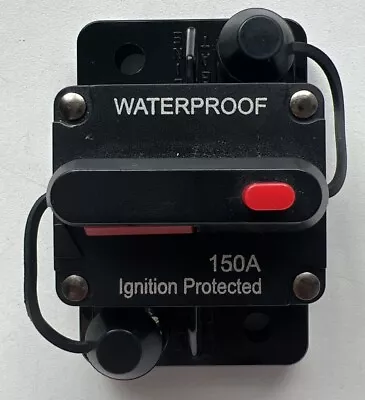 150 Amp Waterproof Circuit Breaker Auto/Marine/Solar 12-48V DC Manual Reset • $9.99