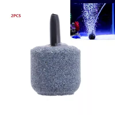 £4.22 • Buy 2X Aquarium Bubble Air Stone Aerator Fish Tank Pond Pump Hydroponics Diffu.$d