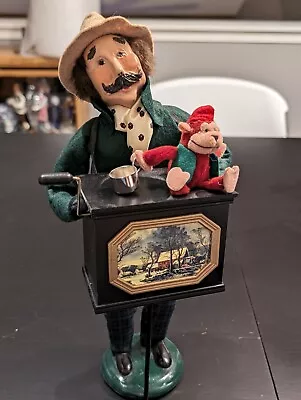 Byers Choice 2000 Organ Grinder Man With Monkey And Cup • $29.99