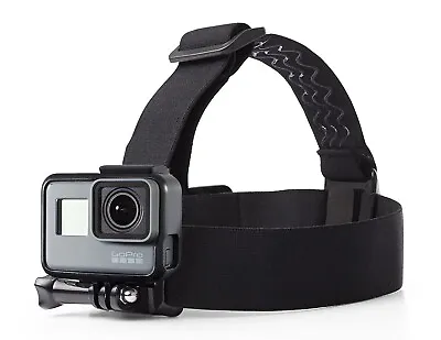 Micros2u Gopro Hero Action Camera Elasticated Adjustable Head Strap Band Mount • £5.94