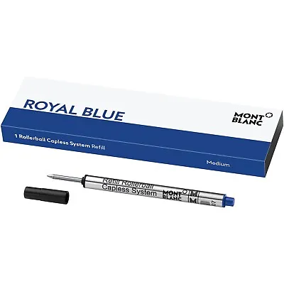 MONTBLANC Rollerball CAPLESS System Mine M REFILL Royal Blue CAPLESS 124496 • $16.99