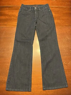 Elle Dark Blue Denim Jeans Flare Leg Women's Size 6 • $6.18