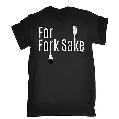 FOR FORK SAKE T-SHIRT Tee Cook Chef Hell Swear Kitchen Funny Birthday Gift 123t • $22.56