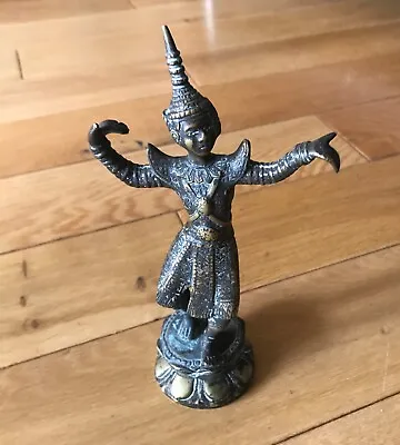 Antique Chinese Tibetan Asian Dancer Bronze Figure • £34.95