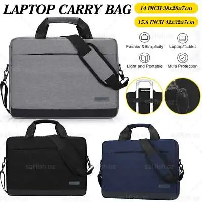 14-15.6inch Laptop Shoulder Bag Sleeve Briefcase Case For Macbook Lenovo HP Dell • $17.95