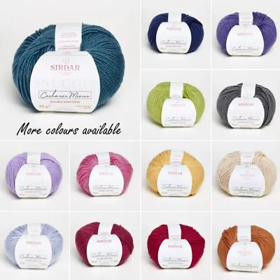 Sirdar Snuggly Cashmere Merino DK Double Knit Knitting Yarn Craft Wool 50g Ball • £6.60