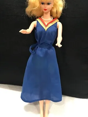 Barbie My First Barbie Blue Dress With Yellow Red Accent Wrap Robe Superstar • $5.99