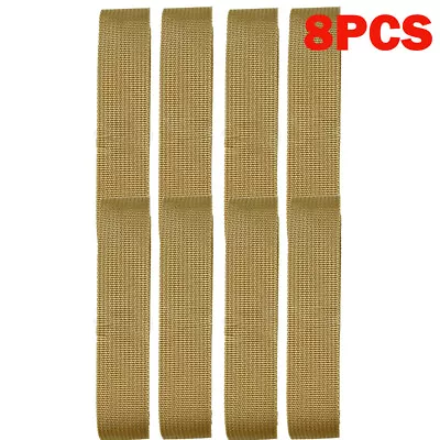 8 Pcs 6  MOD MOLLE PALS Modular Web Gear Replacement Tie Straps Brown • $15.37