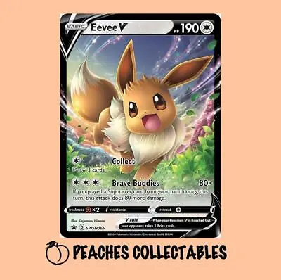 Pokemon - Eevee V - SWSH065 - SWSH Promo  NM • £2.65