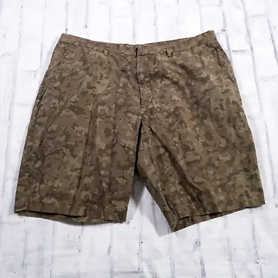 J. Ferrar Green Forest Camo Camouflage Chinos Cotton Mens Shorts 36 X 9 • $12.97