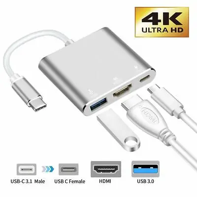 NEW USB Type C To HDMI HDTV TV Cable Adapter Converter For Macbook Samsung Phone • $12.99