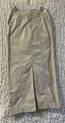 Eddie Bauer: Cotton Skirt Pockets Extra Buttons Belt Loops Size: 6 Tall • $12